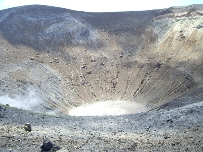 The caldera at Vulcano, Aeolian Islands