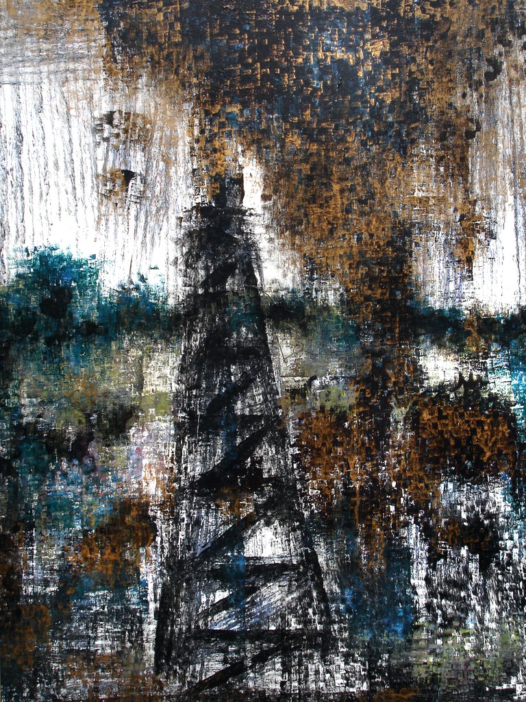 Black Gold, oil on canvas, 36 x 32 in., 2002